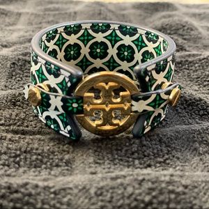 Tory Burch leather cuff bracelet